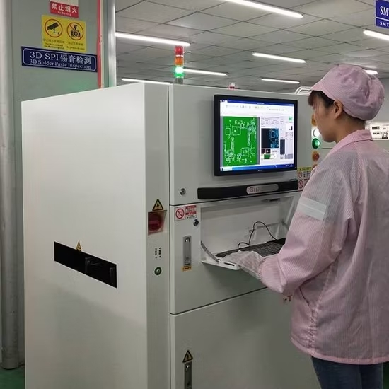 圖片放置：在此處添加 3D SPI 機(jī)器掃描 PCB 的圖像。ALT 文本：“3D SPI 機(jī)器檢查 PCB 上的焊膏以進(jìn)行質(zhì)量控制。