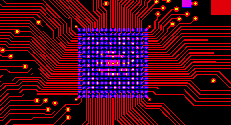焊盤內通孔
